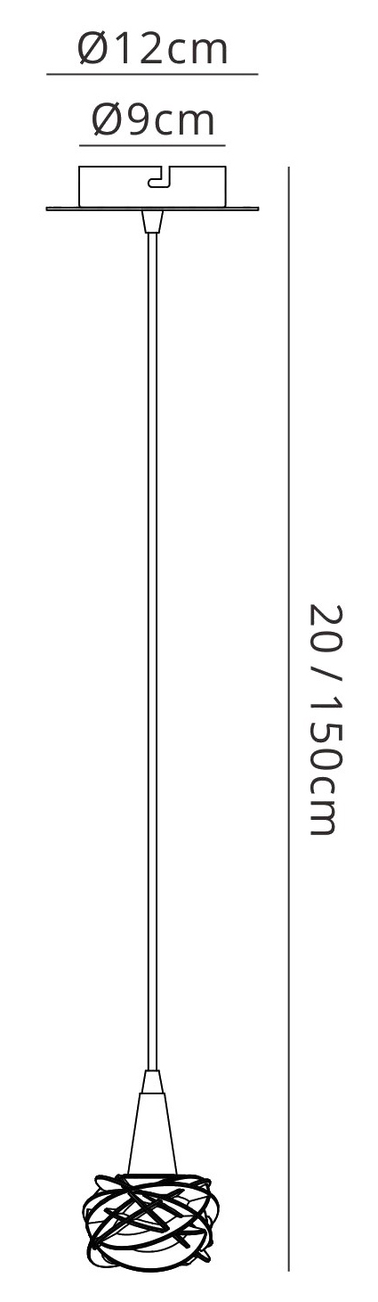 Maremagnum CH Ceiling Lights Mantra Single Pendant